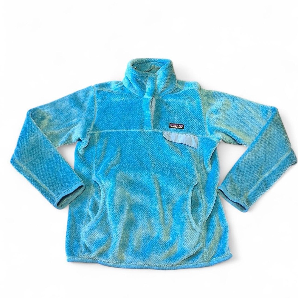 Patagonia Women’s‎ Re-Tool Blue Snap Fleece Pullover Size Medium